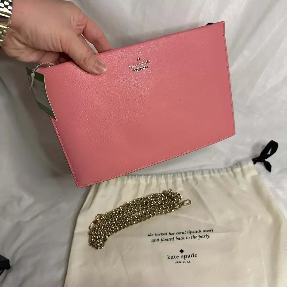 Kate Spade Cameron Street Sima Crossbody Clutch in Yucatan Pink
